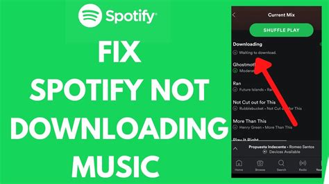 2015-02-10 11:27 PM. Spotify reserves more space for downloading Songs than actually downloading. Make sure to have a little bit more space on your phone. Also, you have a limitation of 3333 Songs downloaded. Restart your …